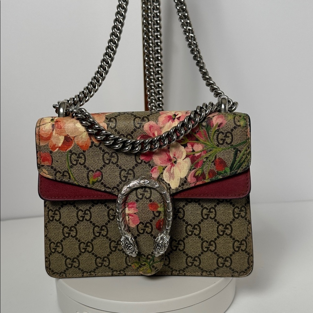 Gucci Dionysus GG Blooms Super Mini Shoulder Crossbody Bag